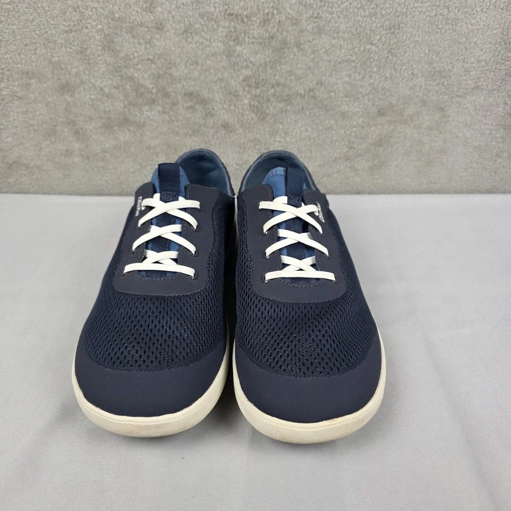 OluKai Moku Pae Boat Shoes Mens Size 10.5 Blue Mesh Lace Up Casual Sneakers